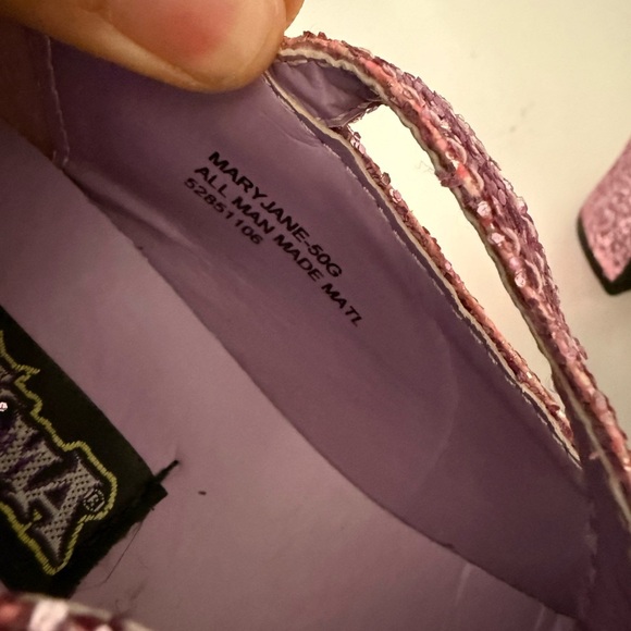 Mary Jane Sparkling Pink Heels like new - Picture 5 of 9